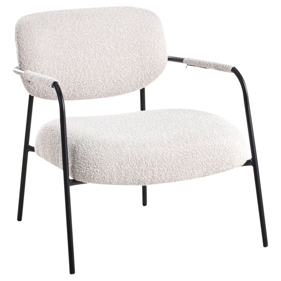Nojatuoli AUSVIKA Kangas Vaaleanbeige
