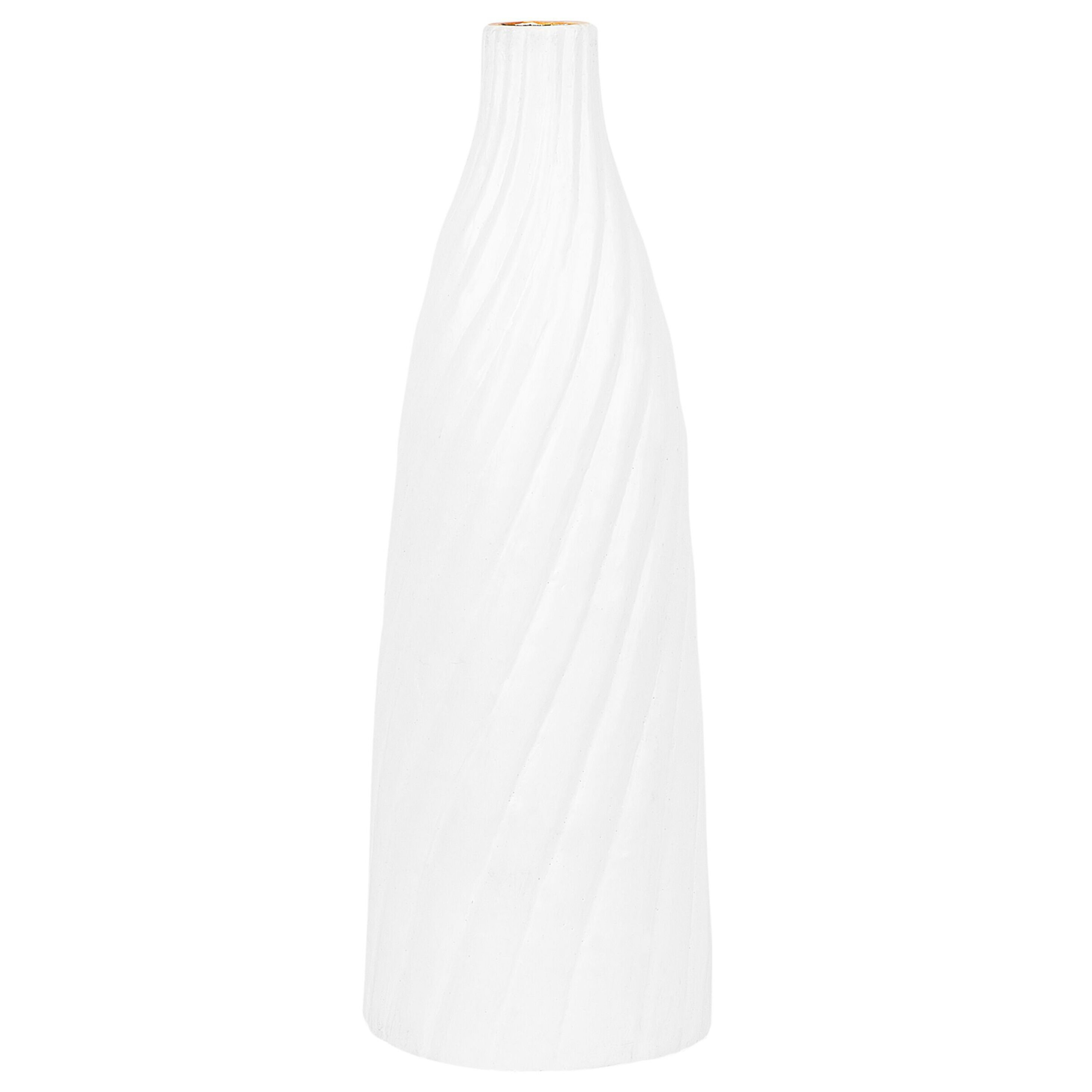 Koristemaljakko FLORENTIA keramiikka 54 cm Valkoinen