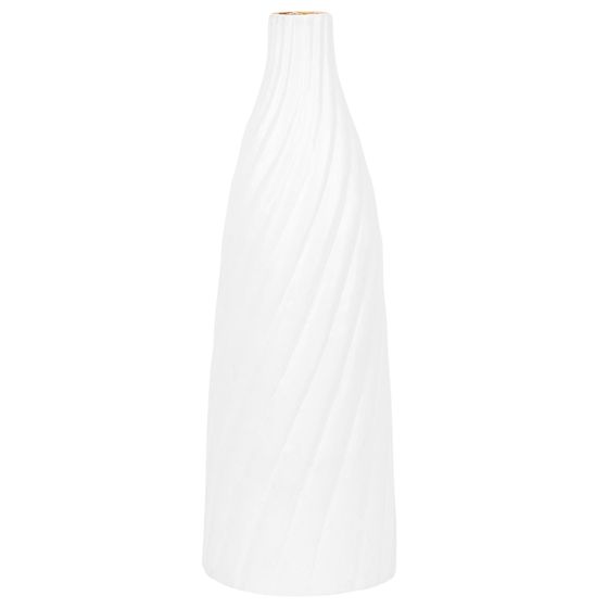 Koristemaljakko FLORENTIA keramiikka 54 cm Valkoinen
