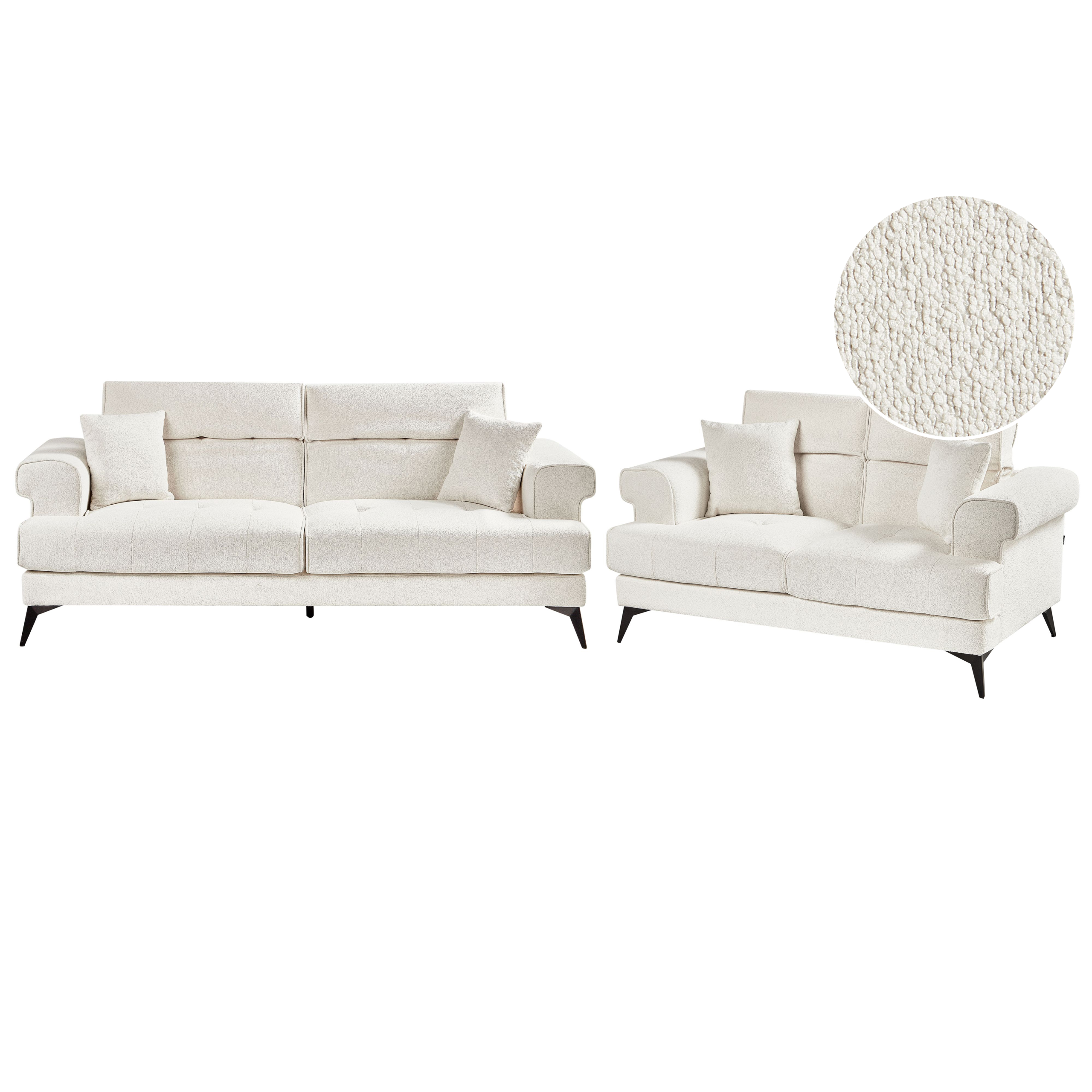 Sohvaryhmä SKIVE buklee Valkoinen 5-istuttava