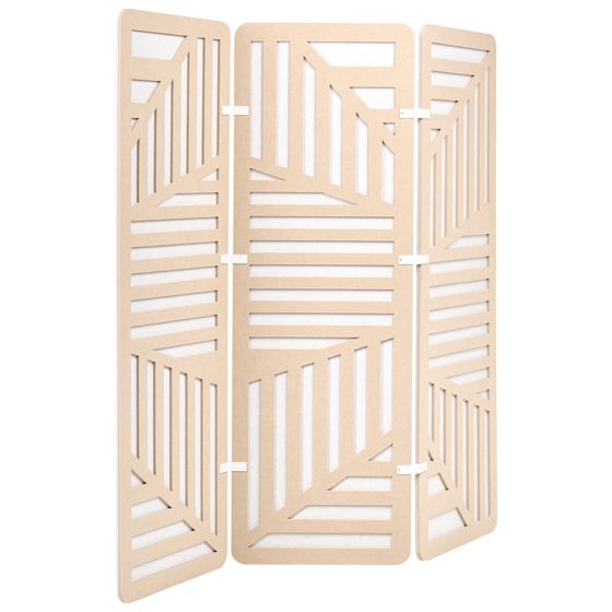 Tilanjakaja 3 paneelia FUTURA Beige 180 cm 180 cm