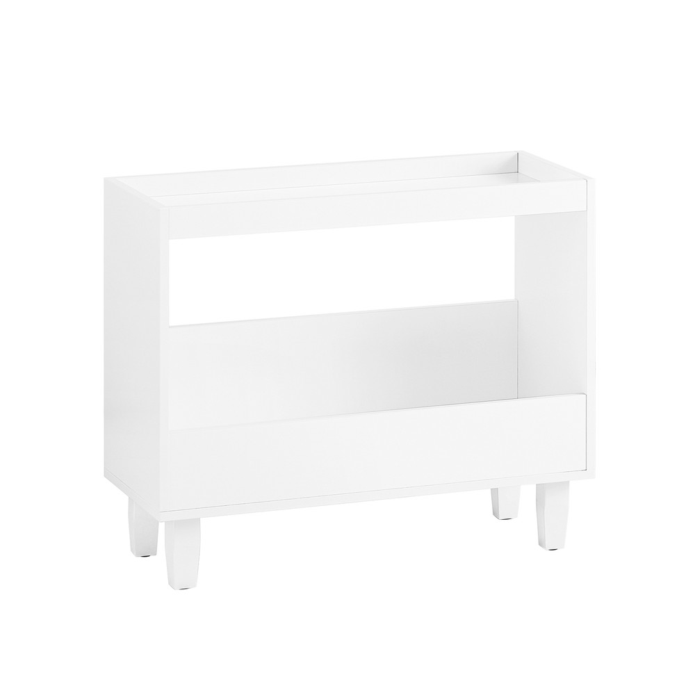 SoBuy Yöpöytä Apupöytä Kahvipöytä moderni puukuitulevystä valkoinen