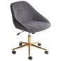 Työtuoli pyörivä BARDSDALE sametti Tummanharmaa