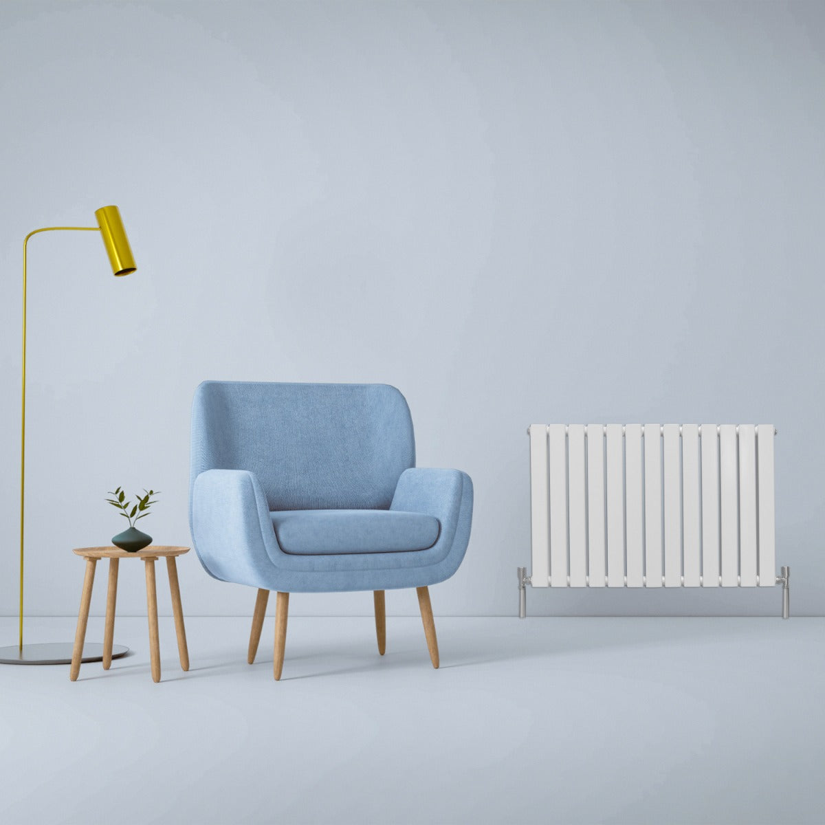 Design-litteät patterit, kiiltävän valkoiset, 600 mm x 910 mm