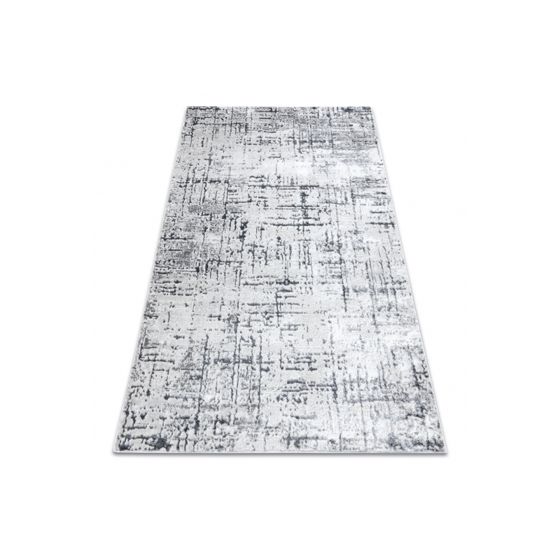 Matto MEFE moderni 8722 Rivit vintage pesty - harmaa / valkoinen