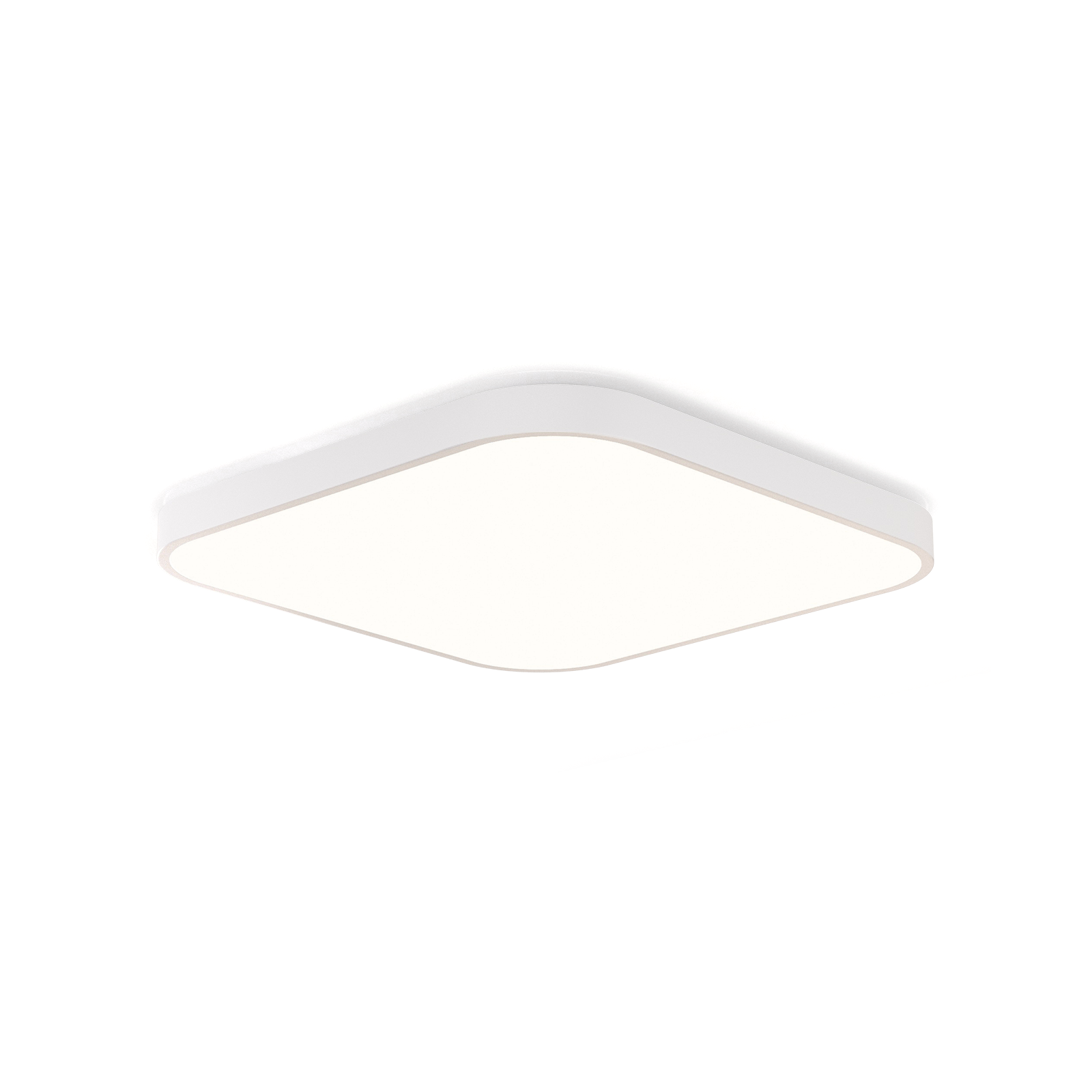 NETTLIFE LED-kattovalaisin, 15W, 27cm, IP44 himmennettäväKylpyhuonevalaisinKaukosäätimellä, neliönmuotoinenKylpyhuonevalaisin