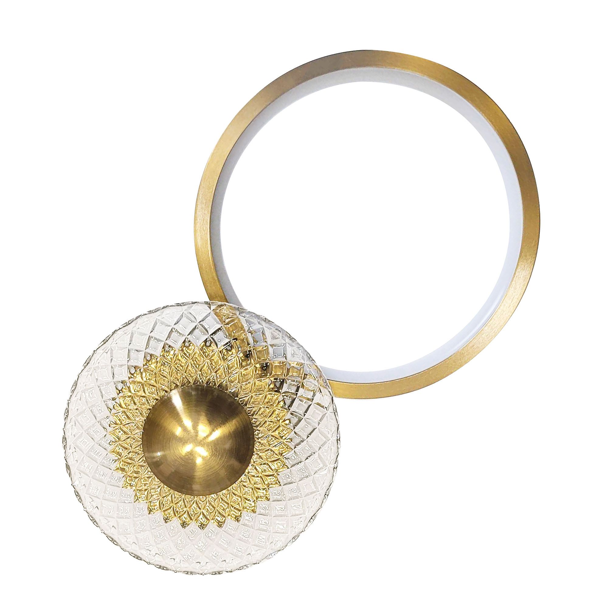 TOOLIGHT seinävalaisin LHJ071-W harjattu kulta, 18X18X30CM