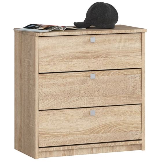 Akord Pieni Kenkäkaappi 3 kippiovea Sonoma-tammi 60x31x62