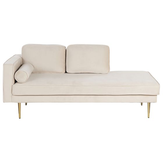 Divaani vasen MIRAMAS sametti Beige