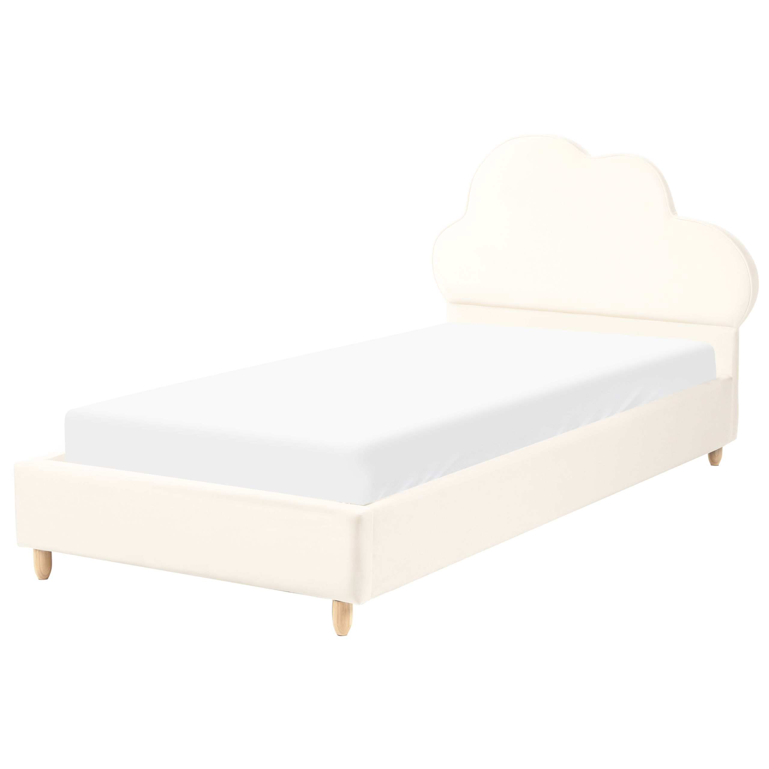 Lastensänky Pilvi Sametti BELLEVUE 90 x 200 cm Vaaleanbeige