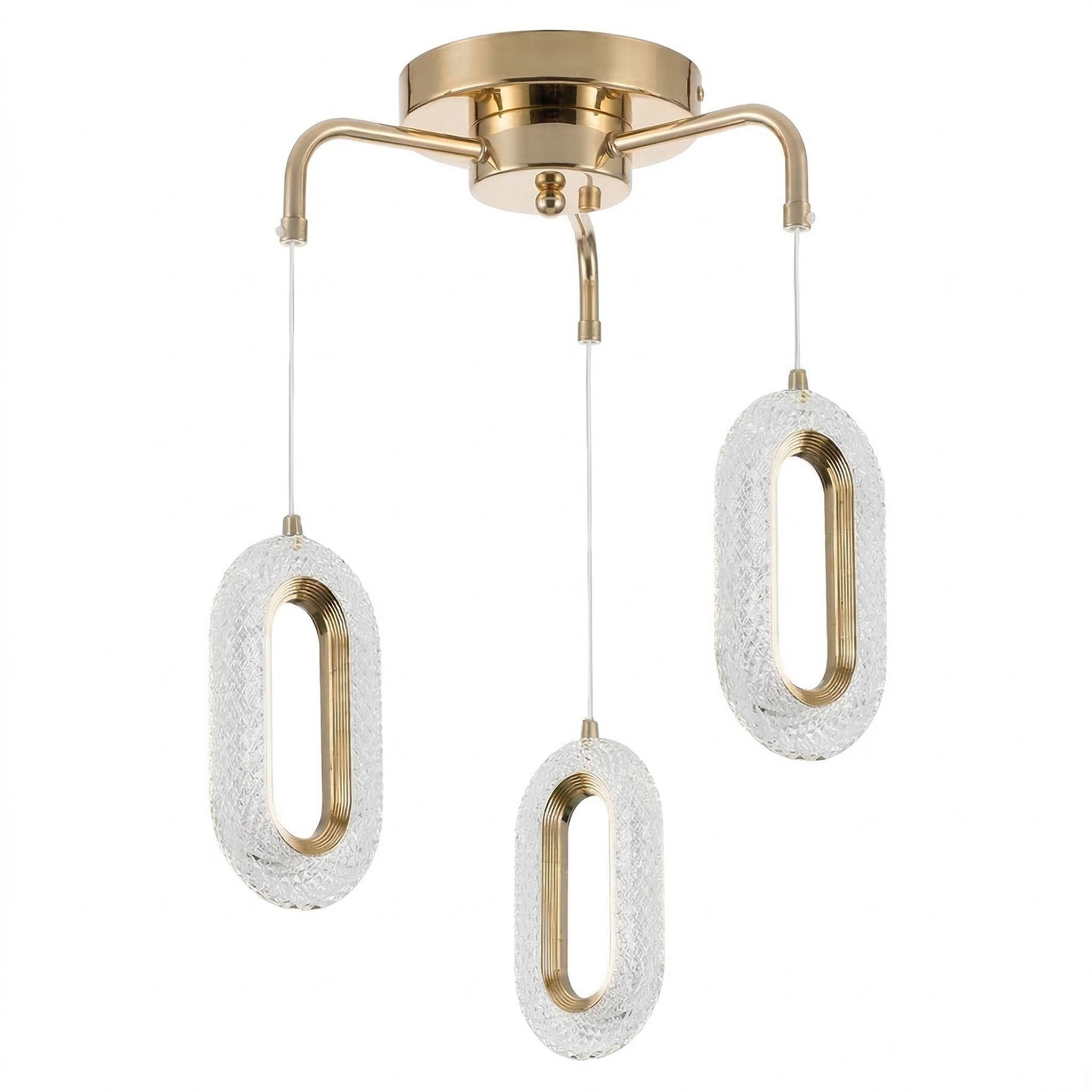 TOOLIGHT riippuvalaisin G173-3CP GOLD Kulta, 24x15x70cm