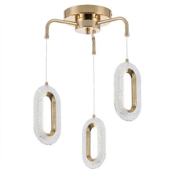 TOOLIGHT riippuvalaisin G173-3CP GOLD Kulta, 24x15x70cm