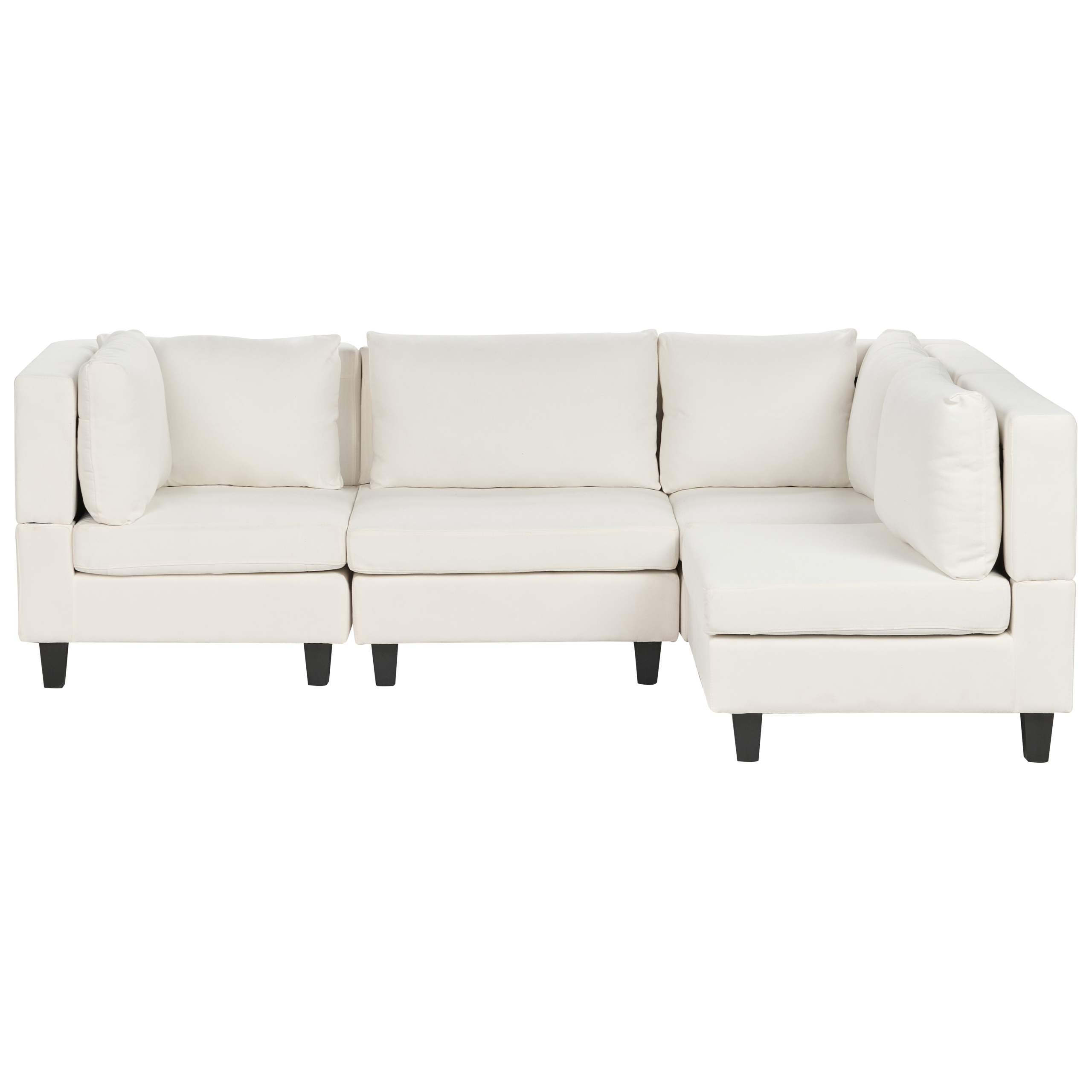 Moduulikulmasohva 4-istuttava UNSTAD kangas Luonnonvalkoinen Vasen