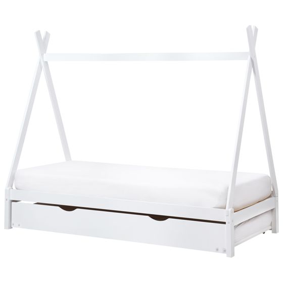 Lastensänky lisävuoteella Mänty TALMONTIERS 90 x 200 cm Valkoinen