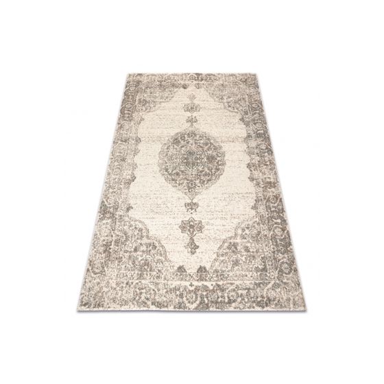 Villamatto ABBY Kukat klassinen harmaa / sininen