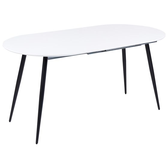 Jatkettava ruokapöytä STAVERTON Valkoinen 120/160 cm 80 cm