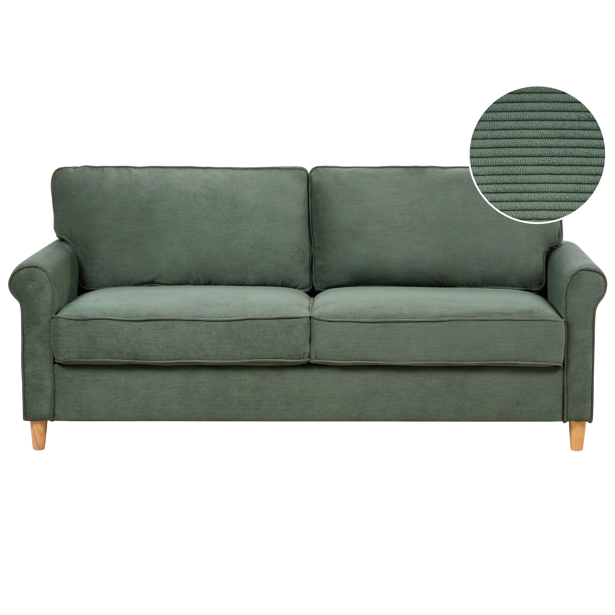 Sohva 3-istuttava RONNEBY vakosametti Tummanvihreä