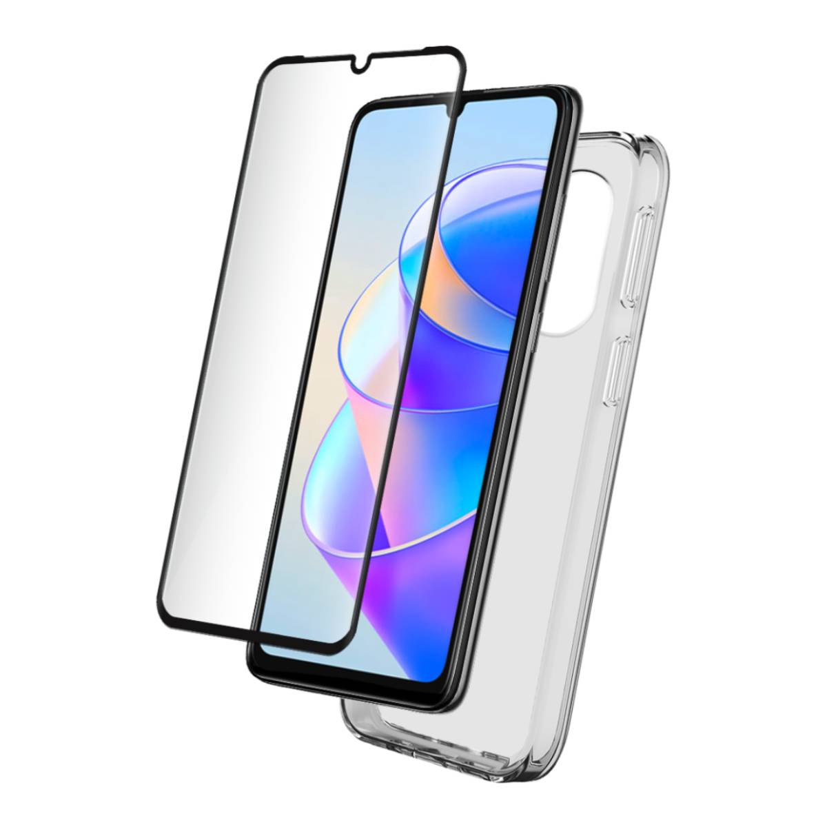Joustava Suojakuori + Lasi Paketti Honor X7A:lle