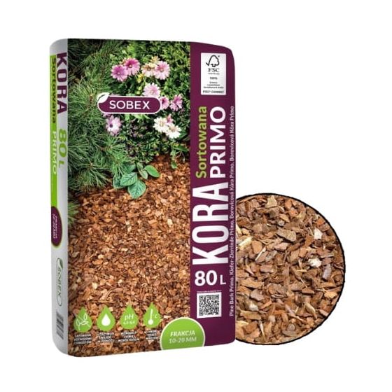 Männynkuori puutarhakäyttöön, havupuu, Primo 80L, 10-20mm
