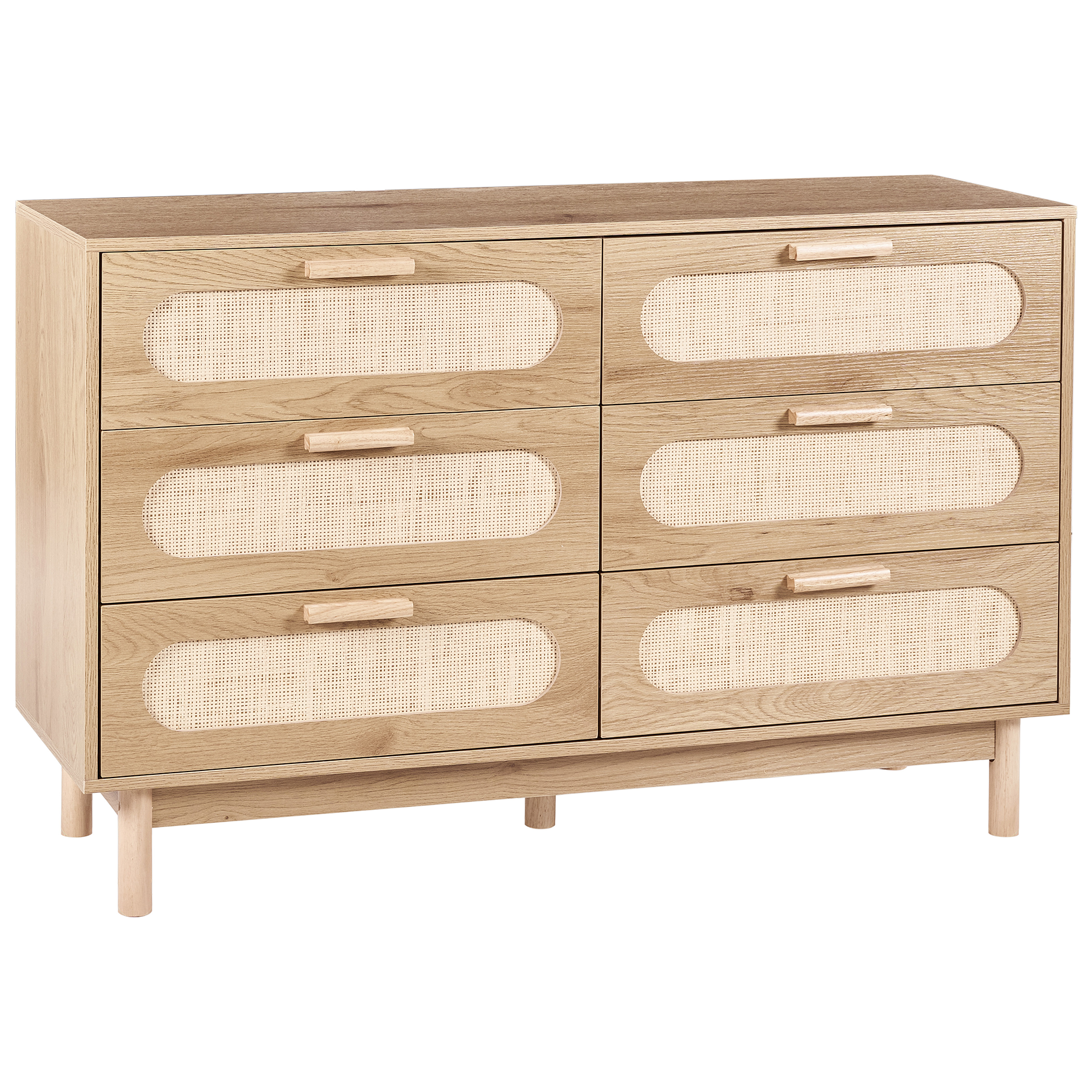 Lipasto 6 laatikolla COSTELLO Vaaleanruskea