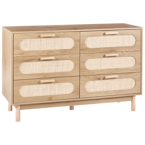 Lipasto 6 laatikolla COSTELLO Vaaleanruskea