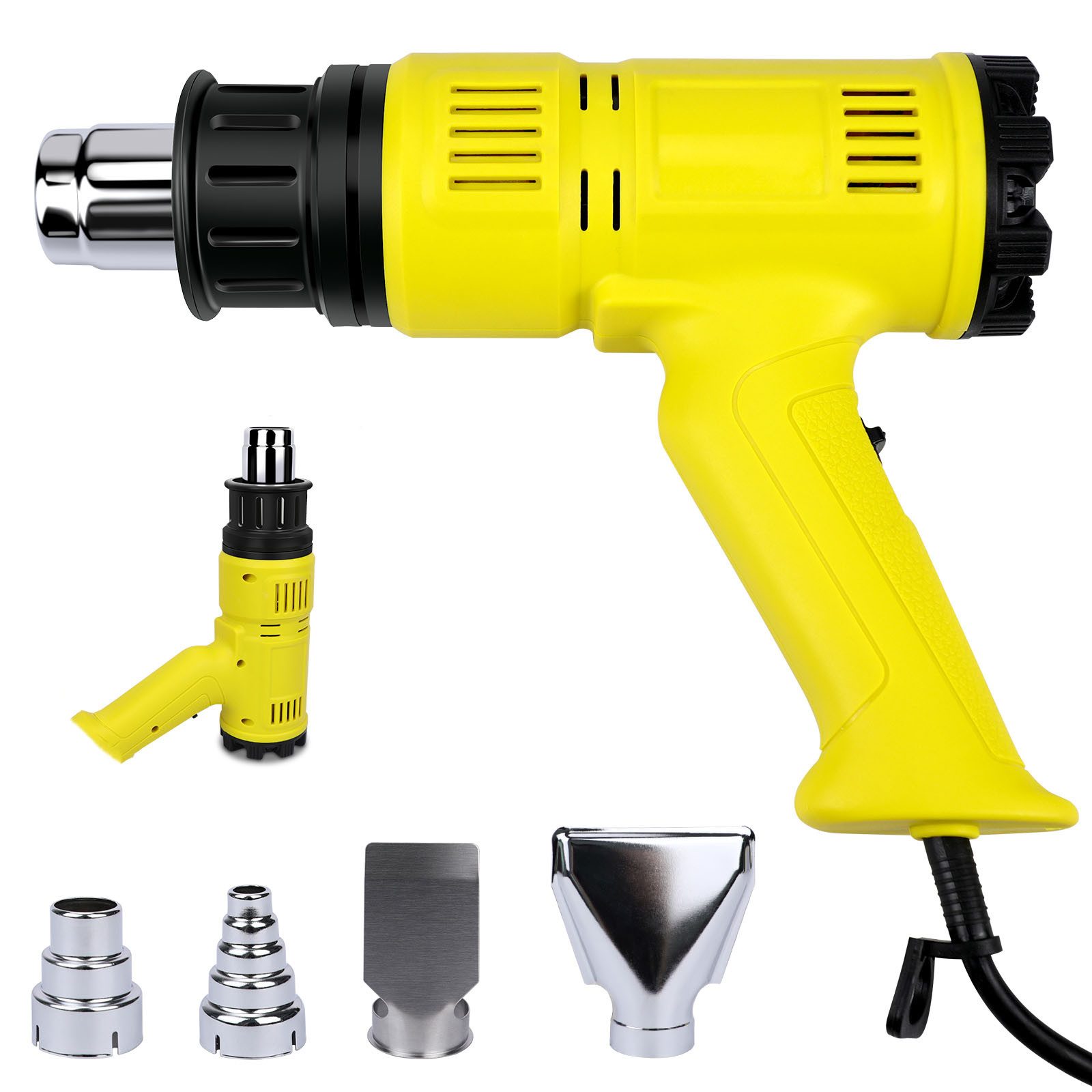 NETTLIFE kuumailmapistooli Kuumailmapistooli 2000 W säädettävä sarja 60℃-600℃ 2000 W, maks. 600,00 °C