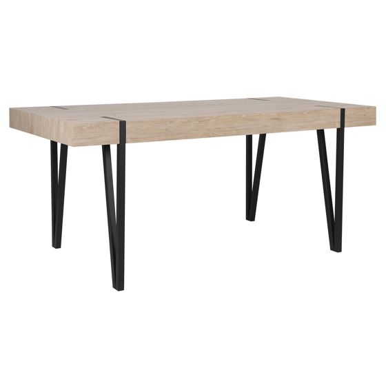 Ruokapöytä ADENA Vaaleanruskea 150 cm 90 cm