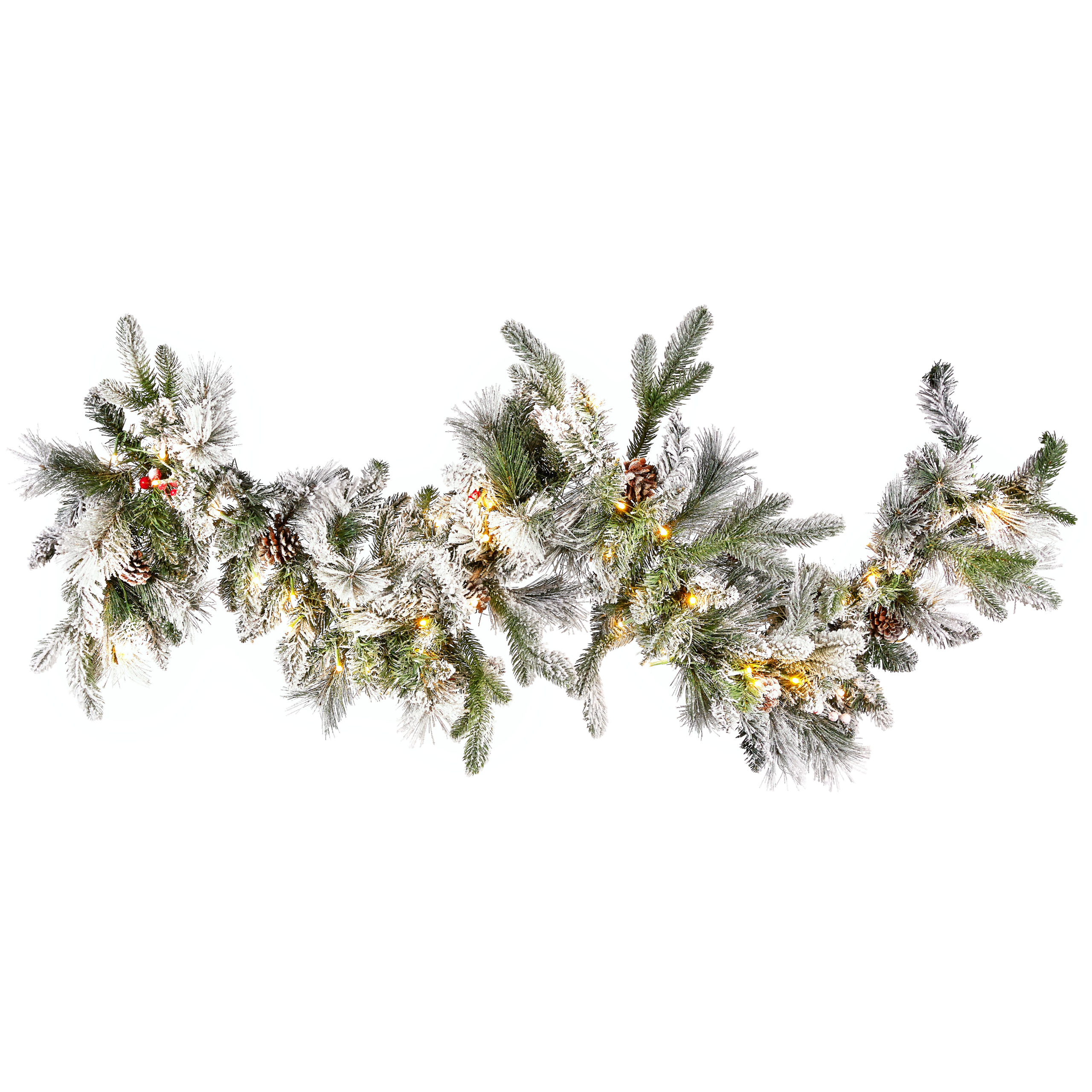 Jouluköynnös luminen LED-valo WHITEHORN 180 cm Valkoinen