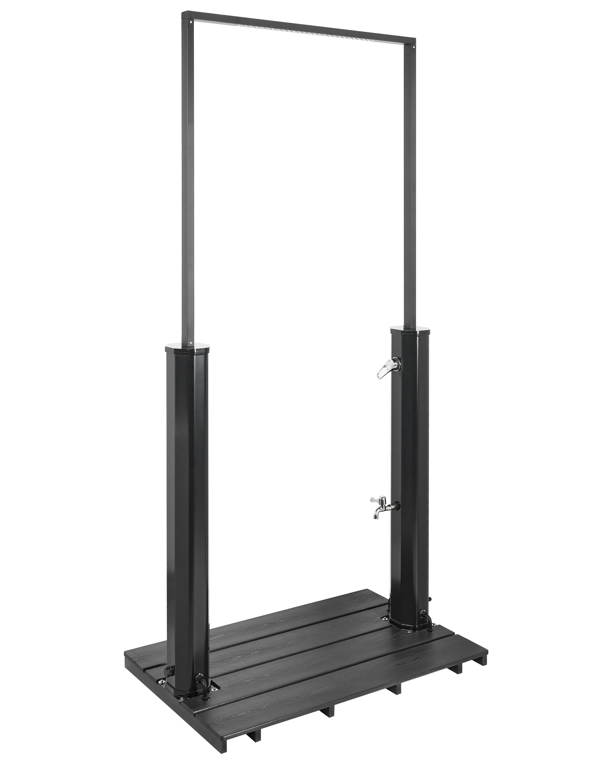 Vapaasti seisova aurinkokäyttöinen ulkosuihku MARACAIBO Musta