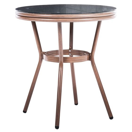 Bistropöytä RIFREDDO 70 cm 70 cm Karkaistu lasi Harmaa
