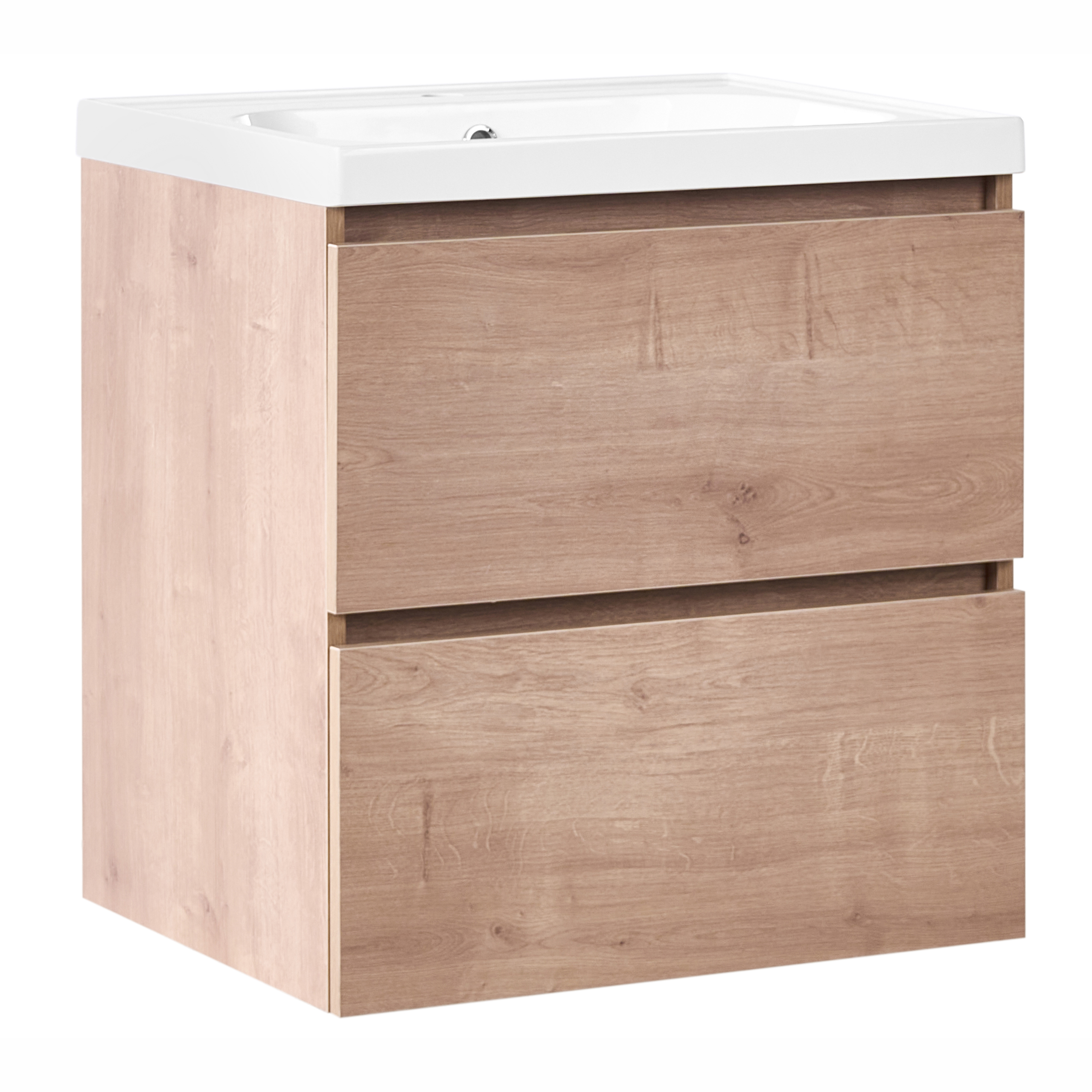 Seinäallaskaappi altaalla LAGOA 60 cm Vaaleanruskea