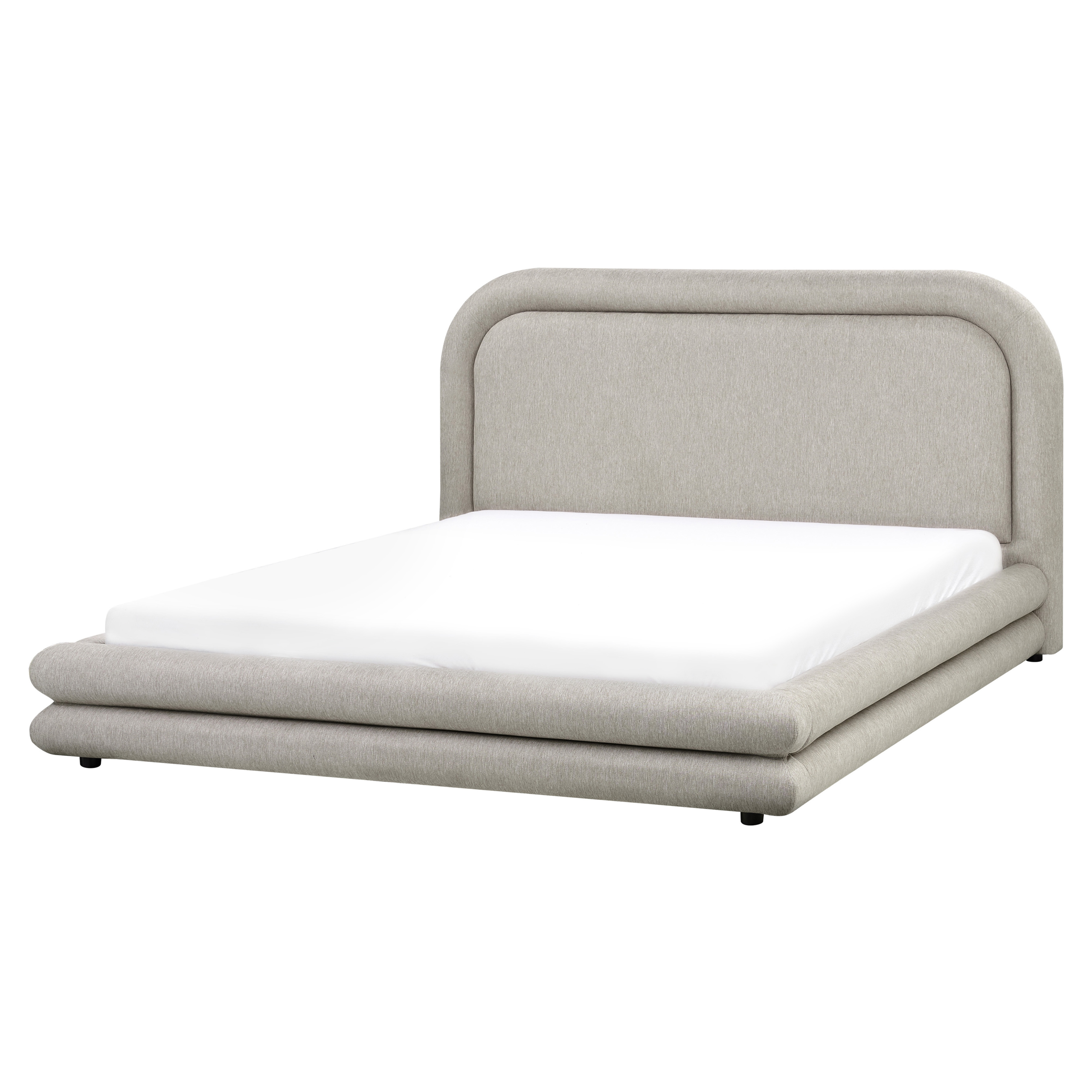 Sänky keinopellava LAVARDENS 160 x 200 cm Ruskeanharmaa