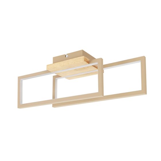 NETTLIFE LED-puukattovalaisin 24W: Moderni suorakaidevalaisin keittiöön, olohuoneeseen, eteiseen. Lämmin valkoinen 3000K, 48 cm
