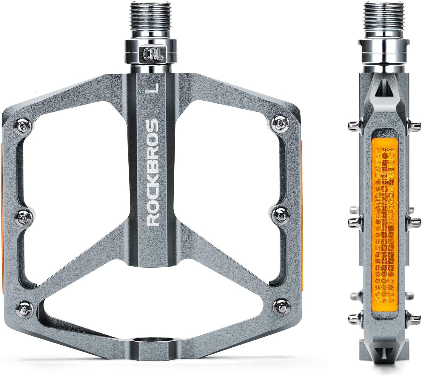 Liukumatonta polkupyörän poljinta heijastimilla