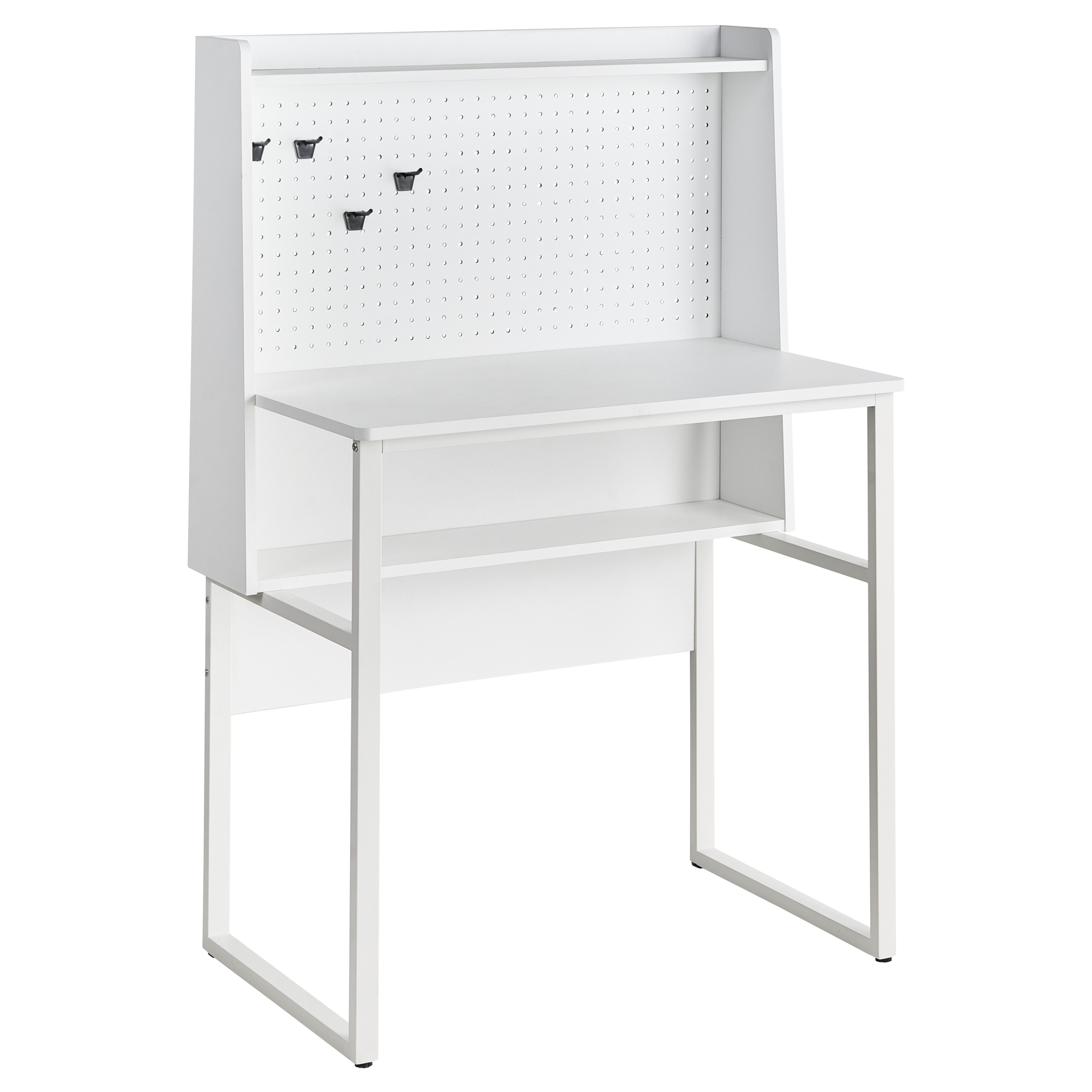 Työpöytä muistitaululla BUXTON 84 cm 48 cm Valkoinen