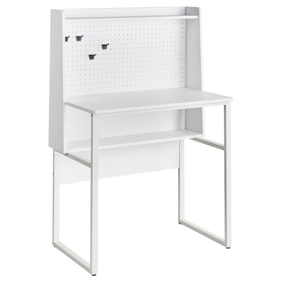 Työpöytä muistitaululla BUXTON 84 cm 48 cm Valkoinen
