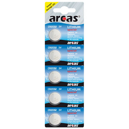 Arcas | CR2032 | Litium | 5 kpl.