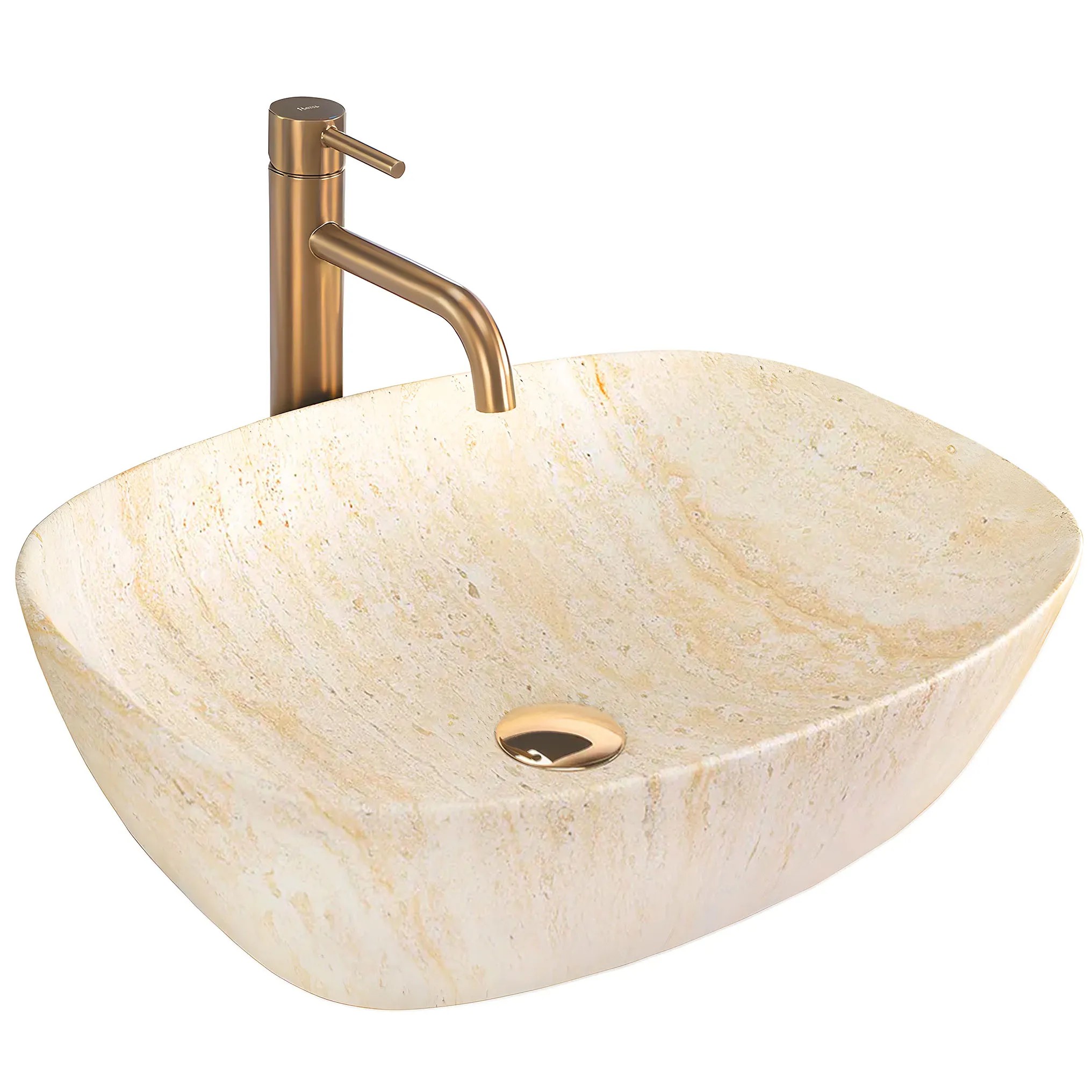 REA Malja-allas FREJA travertine matta, 51X39, 5X14CM