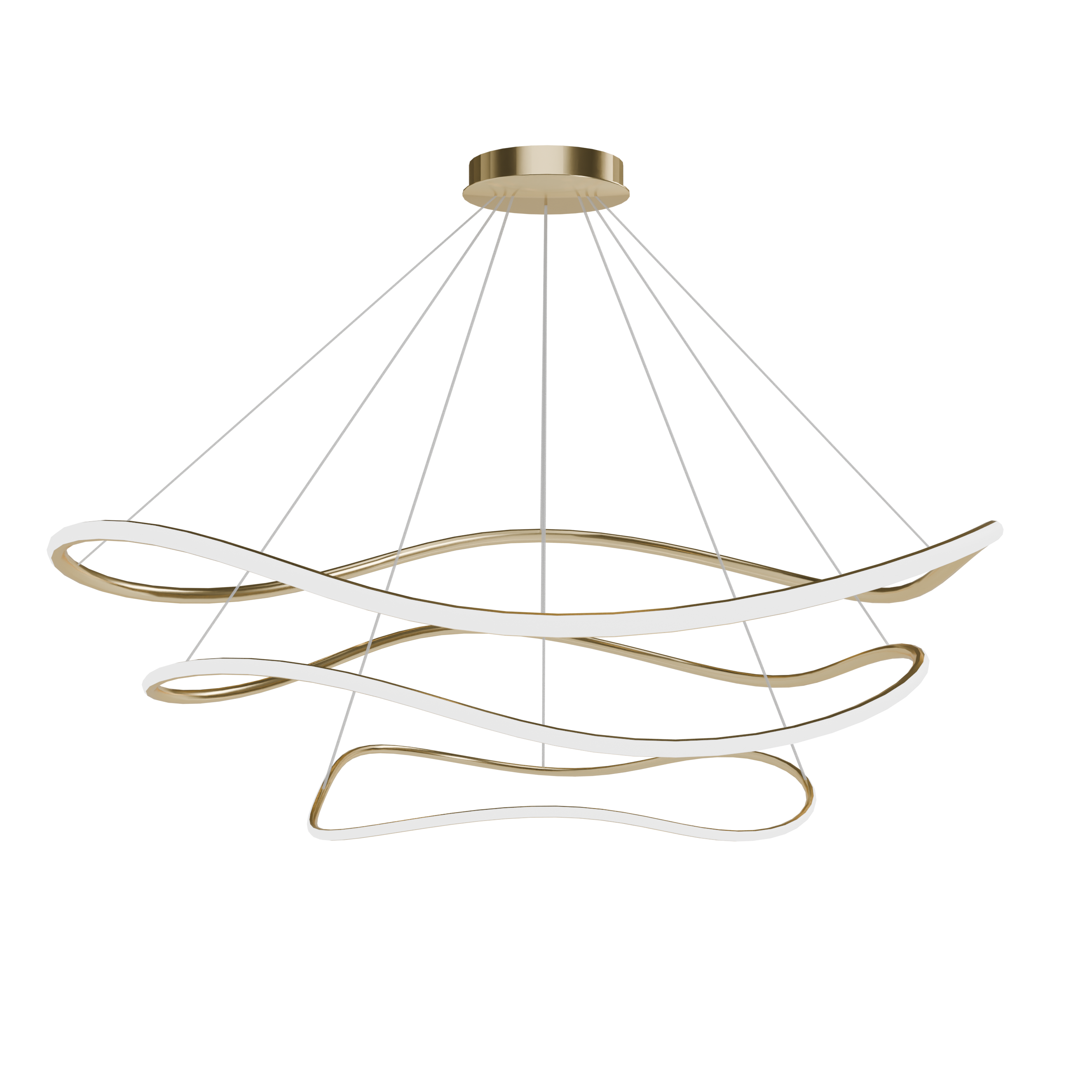 TOOLIGHT riippuvalaisin LHJ051-CP1 kulta, 110x110x60cm