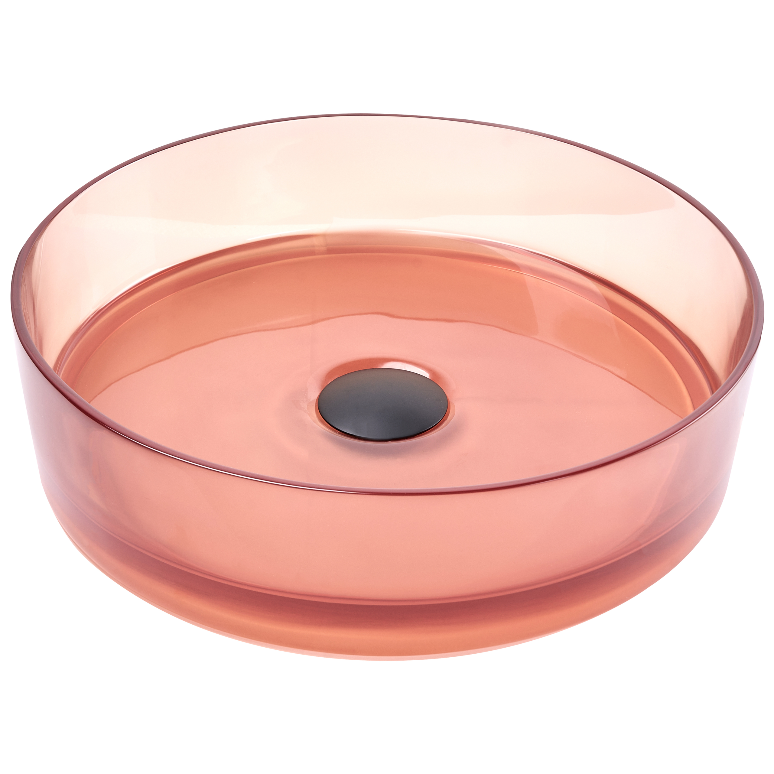 Pesuallas tason päälle TOLOSA ⌀ 36 cm massiivimuovi Vaalea punainen