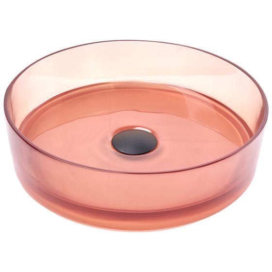 Pesuallas tason päälle TOLOSA ⌀ 36 cm massiivimuovi Vaalea punainen