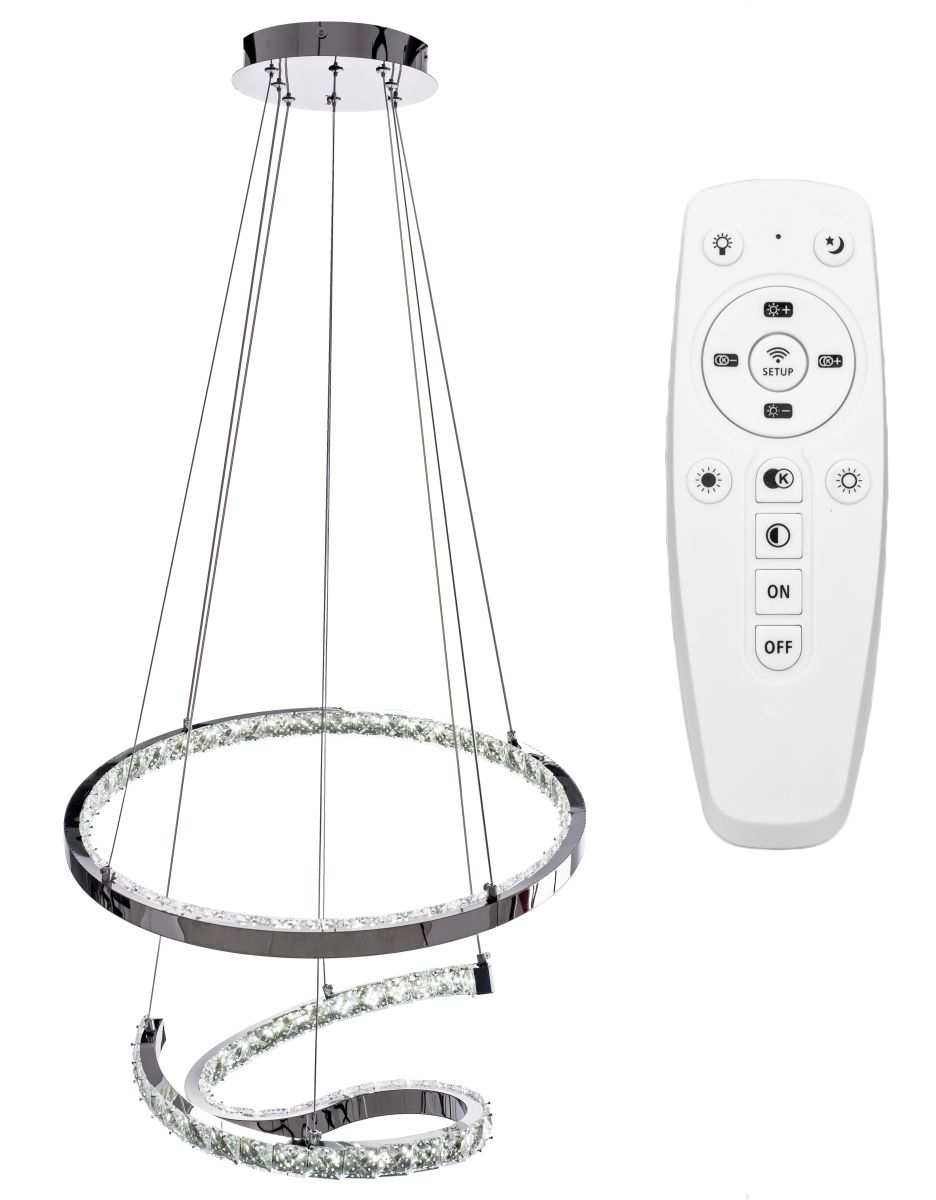 TOOLIGHT riippuva kattovalaisin LED APP773-2CP vaaleanharmaa, 35x35x85cm