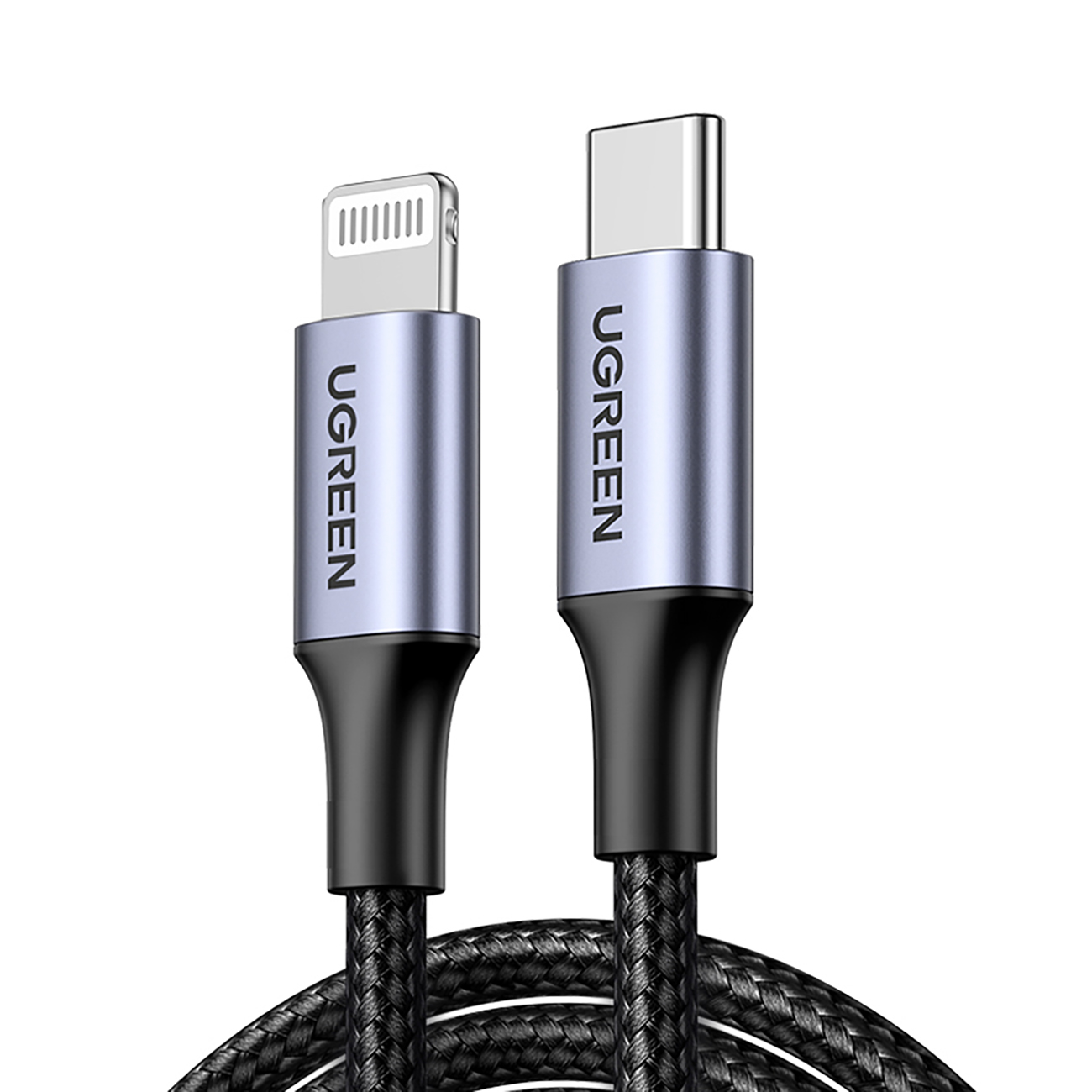 iPhone Lightning -kaapeli - USB-C 2.0 MFi 1m - Harmaa