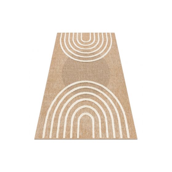 SPARK 0688A beige / kerma matto - Geometrinen, sisal, rakenne 160x220 cm
