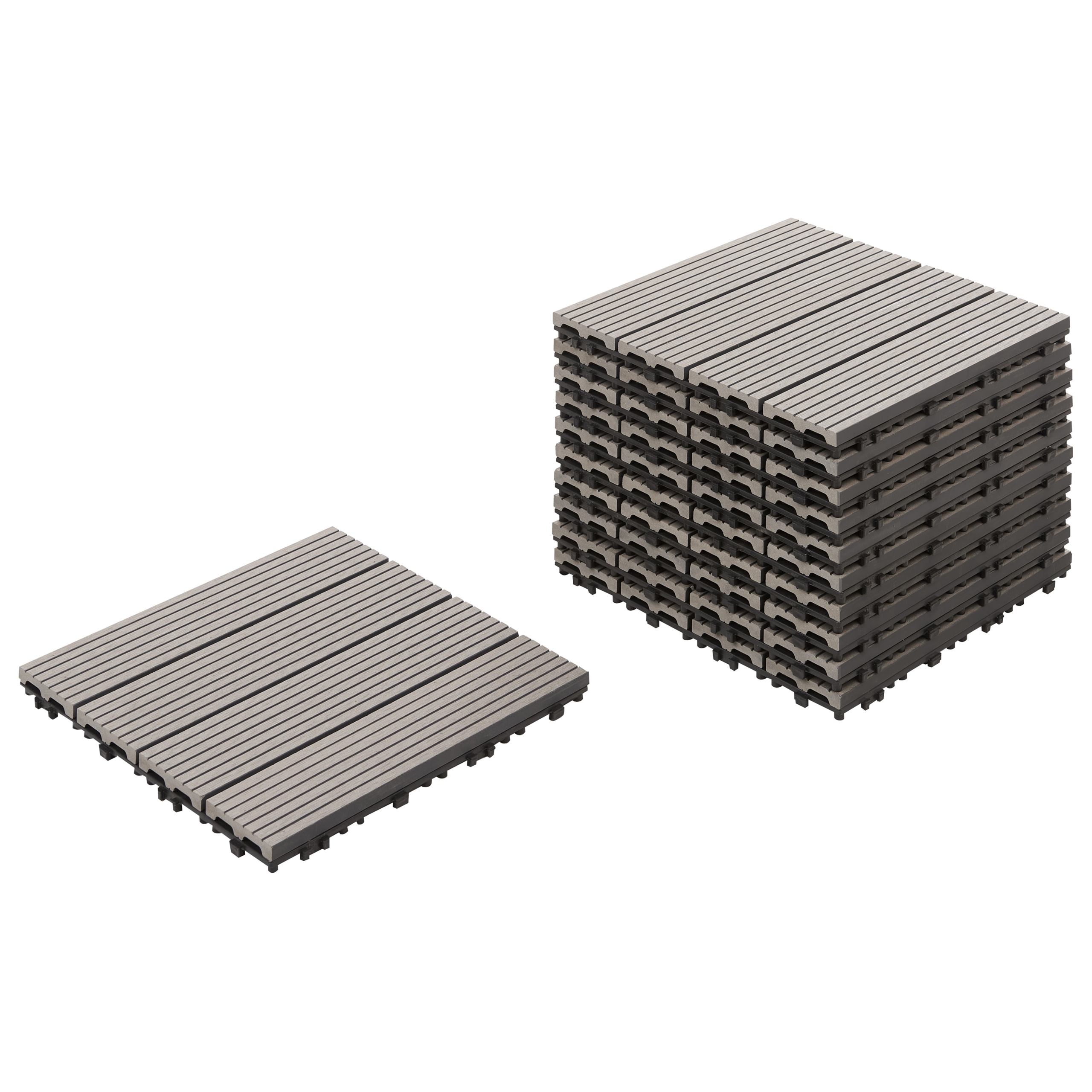 Terassilaatta ATELETA puu-muovikomposiitti (WPC) Harmaa