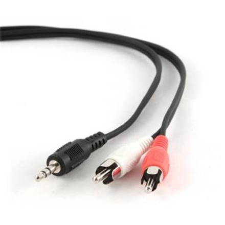 Cablexpert | Äänikaapeli | Uros | RCA x 2 | Minikuulokeliitäntä stereona 3,5 mm
