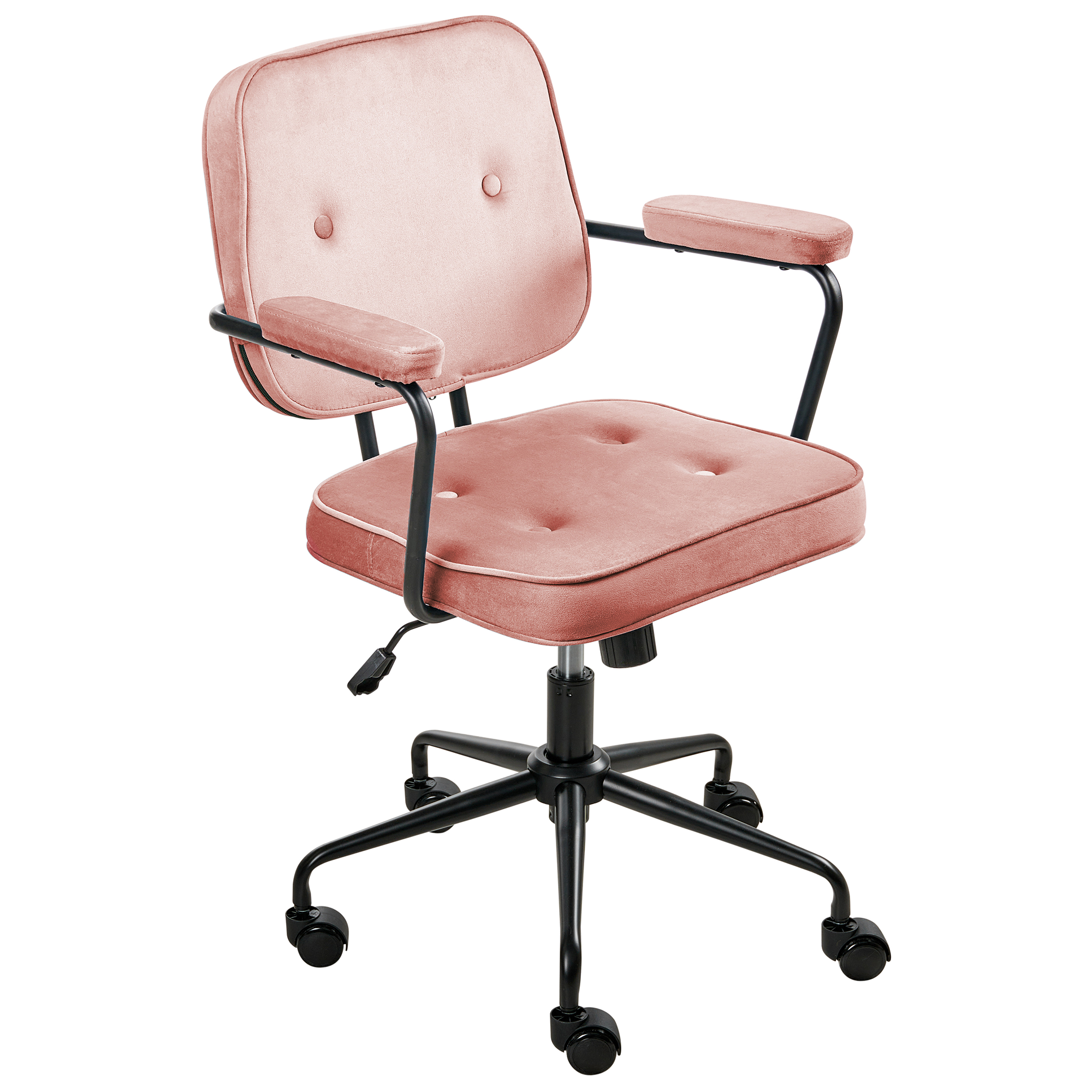 Työtuoli PAWNEE sametti Vaaleanpunainen