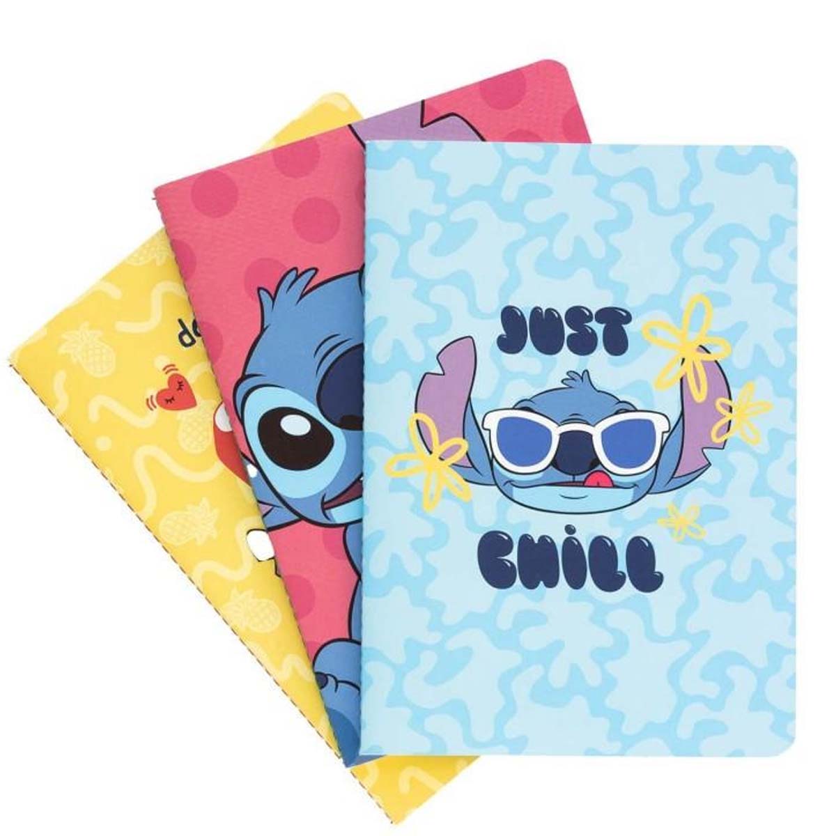 Erä 3 Muistikirjaa A5 Tropical Stitch Eri Sivut Viivat