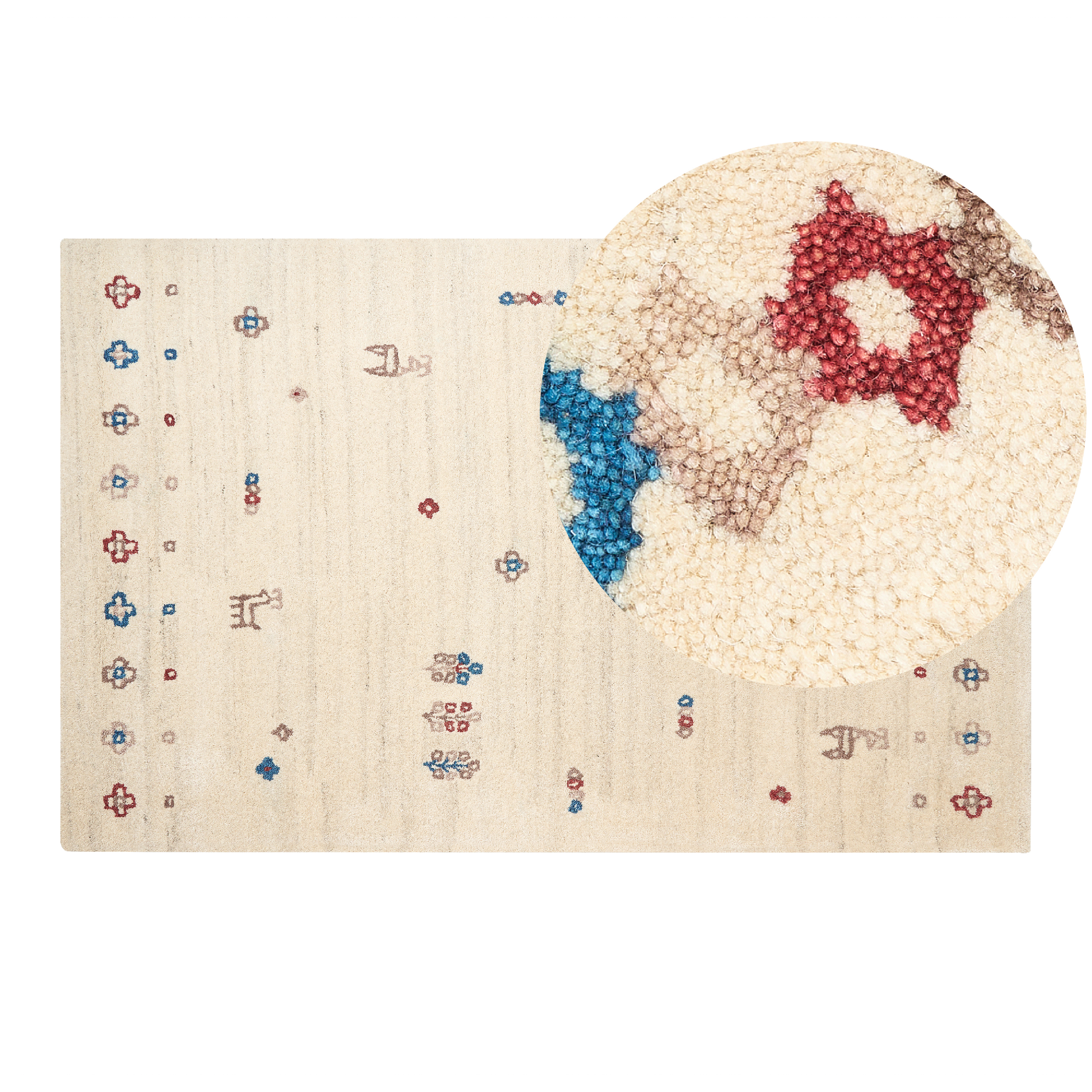 Matto SULUCA Beige 140 x 200 cm villa Gabbeh-matto