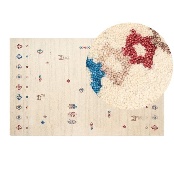 Matto SULUCA Beige 140 x 200 cm villa Gabbeh-matto